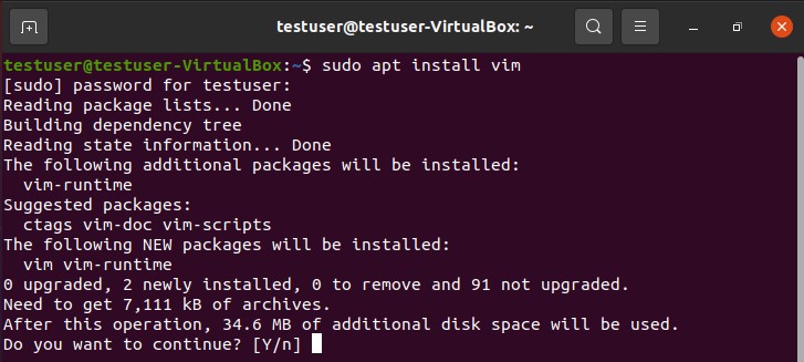 Installing Vim